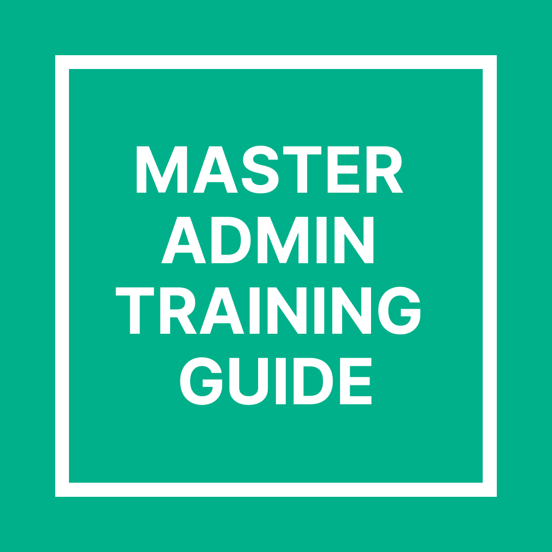 Master admin training guide