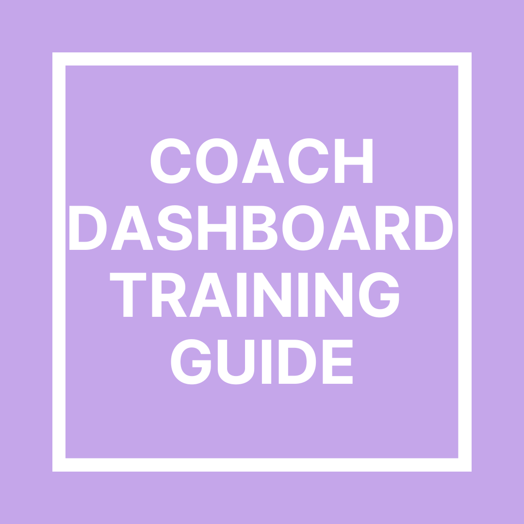 coach dashboard training guide